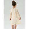 2Bunnies Girls' Boho Floral Lace Scalloped Hem Dress - 4 of 4