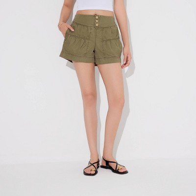 Women's High-Rise Woven Shorts - Wild Fable™