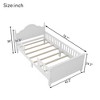 SeaCamel Full Size Wood Platform Bed with Headboard & Footboard: Sturdy Gray Frame for Kids' Rooms, Low-Profile Safety Design - 3 of 4