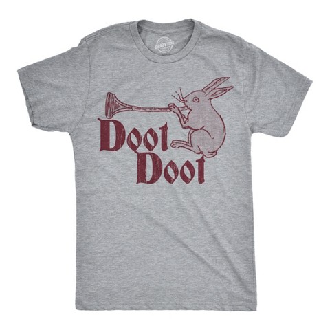 Мужские футболки Crazy Dog T-Shirts, Inc. Mens Funny T Shirts Doot Doot Sarcastic Retro Trumpet Graphic Novelty Tee For Men - Crazy Dog Men's T Shirt For Music Lovers Light Grey M