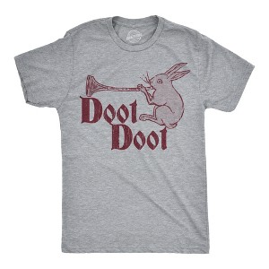Mens Funny T Shirts Doot Doot Sarcastic Retro Trumpet Graphic Novelty Tee For Men - Crazy Dog Men's T Shirt For Music Lovers - 1 of 4