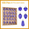 Unique Bargains Glass Decorative Hanging Tree Ornament Balls 1"-1.5" 100 Pcs - 3 of 4