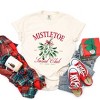 Simply Sage Market Women's Mistletoe Social Club Short Sleeve Garment Dyed Tee - 3 of 4