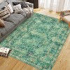 Fulvari Area Rugs with Vintage Oriental Printed Distressed Design Washable Thin Low Pile Rugs for Living Room Indoor - 2 of 4