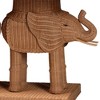 bali & pari Elissa Rattan Elephant Console Table Light Honey - 3 of 4