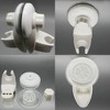 Evideco French Home Goods Non-Rotating Hand-Held Shower Head Bracket in White - Secure Suction Cup Mount, Fits Up to 1-Inch Base, No Drilling Required - 2 of 4