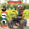 Coucheta 24V Kids ATV Quad, 2-Seater 4WD Ride-On w/ 4x100W Motor, Dual 7AH Battery, Throttle Control, EVA Tires & Metal Suspension, LED Lights &Music - 4 of 4