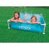 Intex 57173EP 4 Foot x 4 Foot Wide x 12 Inch Tall Miniature Outdoor Above Ground Frame Kiddie Swimming and Teaching Pool for Ages 3 and Up, Blue - image 2 of 4