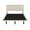 Sapphtopaz Floating Bed Frame with Adjustable Headboard, Upholstered Platform Bed with Sensor LED for Bedroom, No Box Spring Needed - 4 of 4