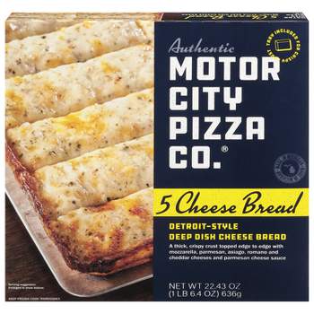 Authentic Motor City Pizza Co. Frozen Five Cheese Garlic Bread - 22.43oz
