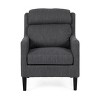 NicBex Linen Accent Chair,Upholstered Living Room Chairs with Waterfall Backrest and Rubberwood Leg,Cozy Armchair,Club Chairs for Living Room - 4 of 4