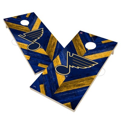 NHL St. Louis Blues 2'x4' Solid Wood Cornhole Board