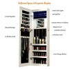 Fashion Simple Jewelry Armoires, Jewel Armoire With Led Lights, Jewelry Cabinet Can Be Hung On The Door Or Wall-Cuddlewood - 3 of 4