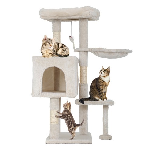 FDW Multi-Functional Cat Tree for Climbing Scratching and Resting Cat Tower for Indoor Cats with Cat Scratching Post Cat Condo Furniture - image 1 of 4