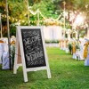 Casafield 40" x 20" A Frame Chalkboard Sign, Double-Sided Magnetic Wooden Menu Board for Cafés, Restaurants, Sandwich Shops, Sidewalks, and Weddings - 2 of 4
