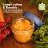 12pk Prep Baby Food Storage Containers, 4 oz Leak-Proof, BPA Free Glass Baby Food Jars for Feeding - 3 of 4