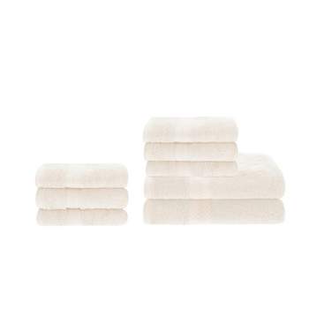 4 Piece Bath Towel Set, Rayon From Bamboo And Cotton, Plush And Thick,  Solid Terry Towels With Dobby Border, White - Blue Nile Mills : Target