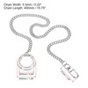 Unique Bargains Wallet Jeans Belt Handbag Nickel Plated Metal Chains with Keyring Clasps - 2 of 4