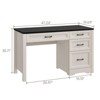 Executive Desk with Ample File Drawer, Large Home Writing Desk - 2 of 4