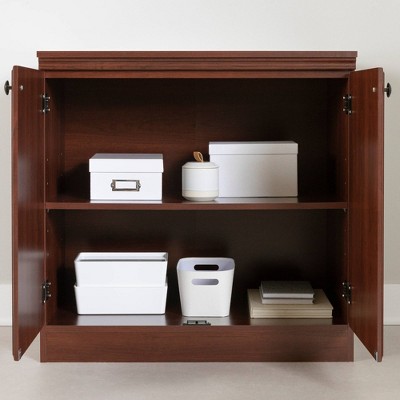Royal Cherry Laminated Particle Board Freestanding Cupboard with Adjustable Shelves