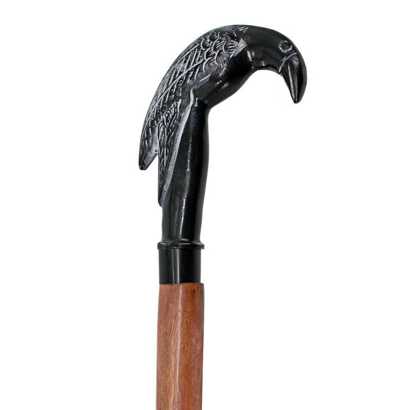 Poe's Mystic Raven Solid Hardwood Walking Stick, 4 of 8