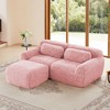 KWPZQEB Modular Sofa, Modern Plush Sectional Sofa with Deep Seat & Pillows, 2/3/4-Seater Comfy Couches w/ Anti-Slip Design for Living Rooms, 4 Color - 2 of 4