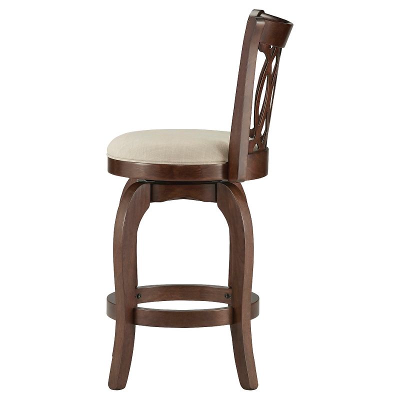 24" Parma Swivel Counter Height Barstool Wood - Inspire Q, 2 of 5