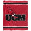University Of Central Missouri Primary Logo Stripes Silky Touch Blanket White 50x60 - 2 of 4