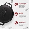 Cuisinel Cast Iron Dutch Oven - 5-Quart Deep Pot + Lid + Pan Scraper + Handle Cover Grips - image 3 of 3