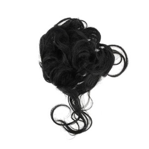 Unique Bargains Women's Nature Long Hair Wig Hair Clip 9.84 inch Black 1 Pc - 1 of 4
