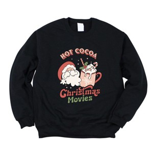 Simply Sage Market Retro Hot Cocoa Christmas Movies Sweatshirt - 1 of 4