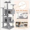 Cat Tree Tower, Multi-Level Cat Condo with Sisal Scratching Posts, Ladder, Plush Toys and Perches, Indoor Cat Furniture for Rest & Play - 3 of 4