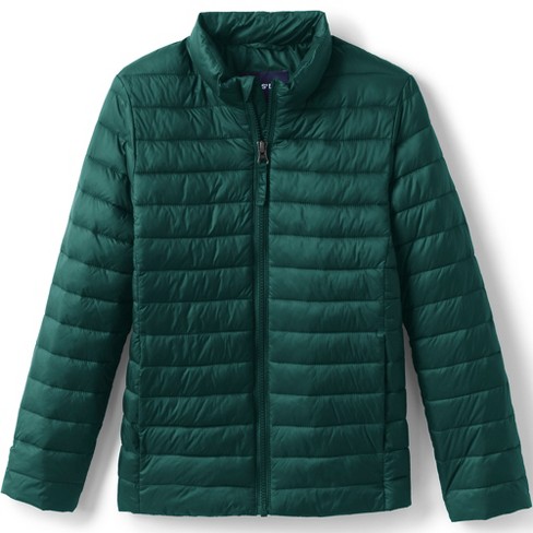 Lands' End School Uniform Kids ThermoPlume Jacket - Medium - Evergreen