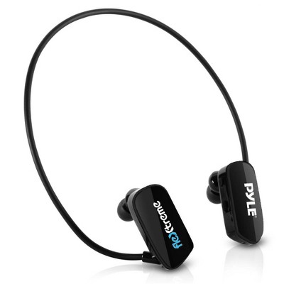 Pyle Flextreme Waterproof Bluetooth MP3 Player Headphones with Built In Rechargeable Battery for Swimming, Running, and Exercise