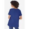 Woman Within Plus Size Perfect Short-Sleeve Keyhole Tee - 3 of 4