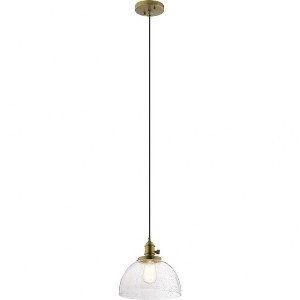 Avery 9.25" 1 Light Goblet Mini Pendant with Clear Seeded Glass Chrome - 1 of 4