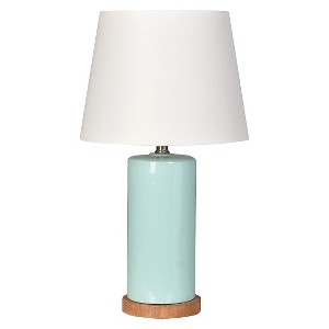 Column Table Lamp Aqua (Includes CFL bulb) - Pillowfort , Blue Green