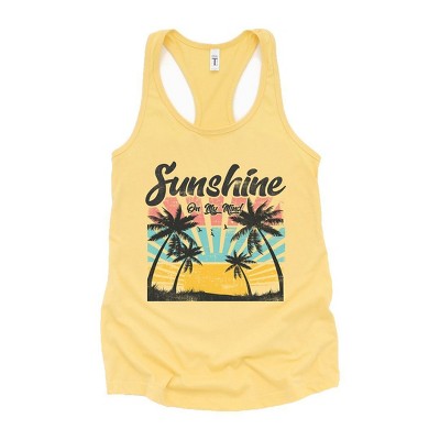 Simply Sage Market Women's Sunshine On My Mind Racerback Graphic Tank