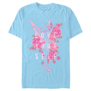 Men's Peter Pan Floral Tinker Bell Love Yourself T-Shirt - 1 of 4