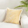 Saro Lifestyle Elegant Embroidered Floral Pillow Cover - 4 of 4
