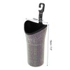 Unique Bargains Auto Car Trash Can Durable Seat Back Trash Bin Multicolor 1 Pc 3.9" Width 7.5" Height Plastic Rhinestone - 3 of 4