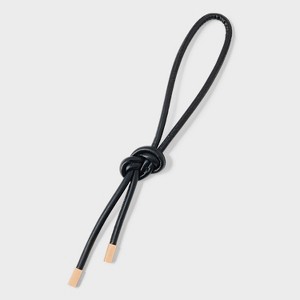 Charm with Tubular Strap - A New Day™ Black: Handbag Organizer, Solid Pattern, 14" Length - 1 of 2