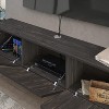 HomeStock Modern Floating TV Stand Wall Mount for Large TVs 65-80 Inch, Black - 3 of 4