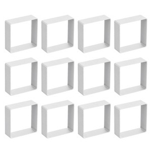 Unique Bargains Metal Square Cookie Biscuit Cookie Cutter 1.8 inch x 1.8 inch x 0.67 inch Silver 12 Pcs - 1 of 4