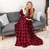 PAVILIA Wearable Blanket with Sleeves for Women Men Adults, Warm Soft Plush Snuggle Pocket Sleeved TV Throw - 2 of 4