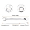 Unique Bargains CR-V Steel Nickel Plated Metric 12-Point Box End Combination Wrench - 2 of 4