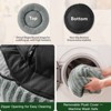 JOEJOY Round Dog Bed with Anti-Slip Bottom & Removable Cover,Rabbit Fur and Teddy Fabric with Drawstrings - 4 of 4
