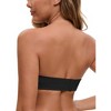 INSPIRE CHIC Women's Deep V Strapless Wireless Demi Bandeau Lace Thin on Top Thick on Bottom Push-Up Tube Bra - 2 of 4