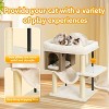 Heybly Cat Tree Tower, Wooden Cat Condo Cave for Indoor Kittens - 3 of 3