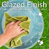 Sunnydaze Calais Ceramic Bird Bath with Glazed Finish - Jade Green - 25" H - 3 of 4